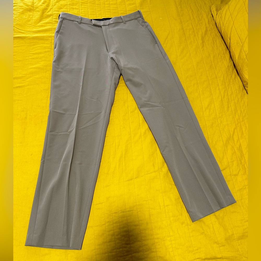 Like new men’s dress pants. Worn once for a wedding.